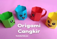 cara membuat origami gelas cara membuat origami gelas