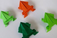 origami bouncing frog origami bouncing frog