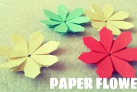 origami flower flat easy origami flower flat easy