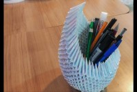 3d origami vase drawing 3d origami vase drawing
