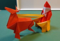 christmas origami reindeer easy christmas origami reindeer easy