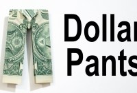 money origami pants money origami pants
