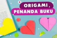 cara membuat origami penanda buku cara membuat origami penanda buku