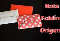 how to make an origami note how to make an origami note