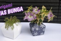 membuat origami vas bunga membuat origami vas bunga