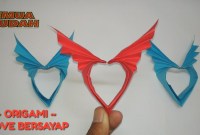 cara membuat origami love bersayap cara membuat origami love bersayap