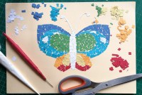 kolase kupu kupu dari kertas origami kolase kupu kupu dari kertas origami