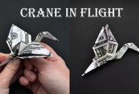 origami crane out of a dollar bill origami crane out of a dollar bill
