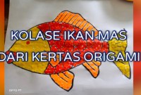 kolase kertas origami gambar ikan kolase kertas origami gambar ikan
