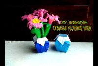 vas bunga dari origami vas bunga dari origami