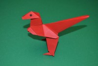 velociraptor de papel origami velociraptor de papel origami