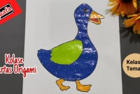 kolase bebek dari kertas origami kolase bebek dari kertas origami