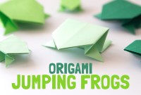 simple origami jumping frog simple origami jumping frog