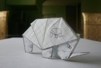 origami rinoceronte de papel origami rinoceronte de papel