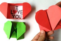 caja de corazon en origami caja de corazon en origami