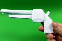 how to make an origami gun how to make an origami gun