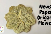 origami newspaper flowers origami newspaper flowers