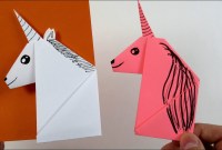 how to make a origami unicorn bookmark how to make a origami unicorn bookmark
