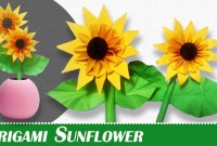 sunflower origami step by step sunflower origami step by step