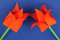 tulipe origami facile tulipe origami facile