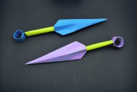 how to make origami knife step by step how to make origami knife step by step