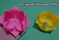 cara membuat origami bunga lotus cara membuat origami bunga lotus