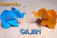 cara membuat origami gajah cara membuat origami gajah