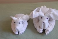 towel origami dog towel origami dog