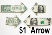 dollar origami arrow dollar origami arrow