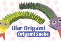 ular dari kertas origami ular dari kertas origami
