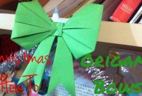 christmas origami bow christmas origami bow