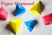 how to make an origami diamond how to make an origami diamond