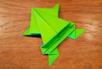 origami frog a4 origami frog a4