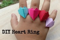 origami heart ring tutorial origami heart ring tutorial