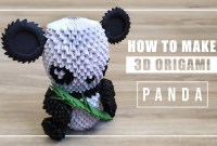oso panda origami 3d oso panda origami 3d