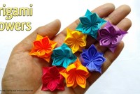 origami flower with rectangle paper origami flower with rectangle paper
