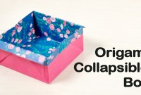 collapsible origami box collapsible origami box