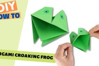 origami croaking frog origami croaking frog