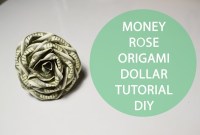 rose money origami tutorial rose money origami tutorial
