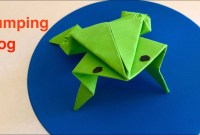 how to make an origami jumping frog easy youtube how to make an origami jumping frog easy youtube