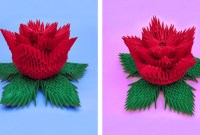 rose en origami 3d rose en origami 3d