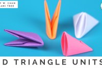 3d origami triangle units 3d origami triangle units