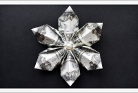 dollar origami snowflake dollar origami snowflake