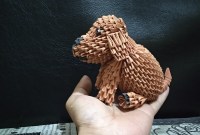how to make a 3d origami dog how to make a 3d origami dog
