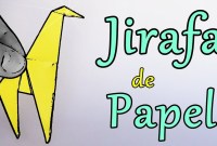 jirafa papel origami jirafa papel origami