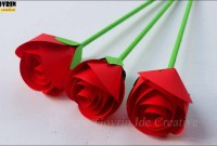 kerajinan dari kertas origami bunga mawar kerajinan dari kertas origami bunga mawar