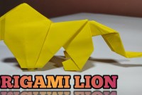 cara membuat origami singa cara membuat origami singa