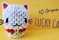 origami 3d cat tutorial origami 3d cat tutorial