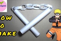 how to make origami nunchucks how to make origami nunchucks