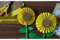 kolase origami bunga matahari kolase origami bunga matahari